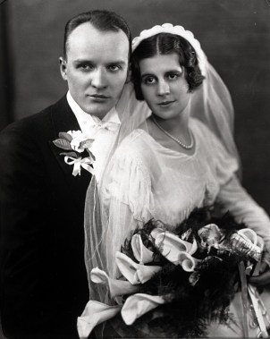 Charles Zaber and Lottie (Wagner) Zaber, Wedding Day - 2